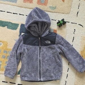 The North Face Kids Charcoal and Black Fleece Hoodie
